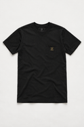 Cedar Premium Pocket Tee, natural flat lay view 1