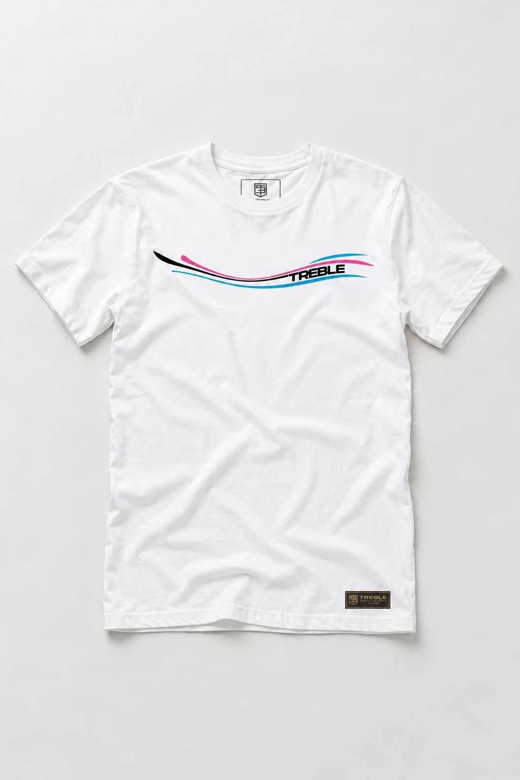 Dazzle Premium Graphic Tee, photographed flat lay view 3