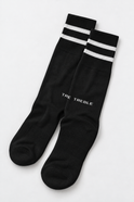 Park Knee High Grip Socks Black, photographed flat lay view 2