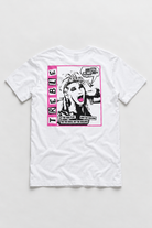 Let The Kids Play Premium Graphic Tee, photographed flat lay view 4